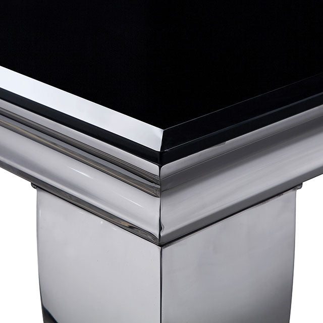 Neuveville Black/Chrome Dining Table