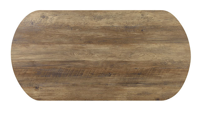 Olbia Rustic Oak/Sand Black Coffee Table Set