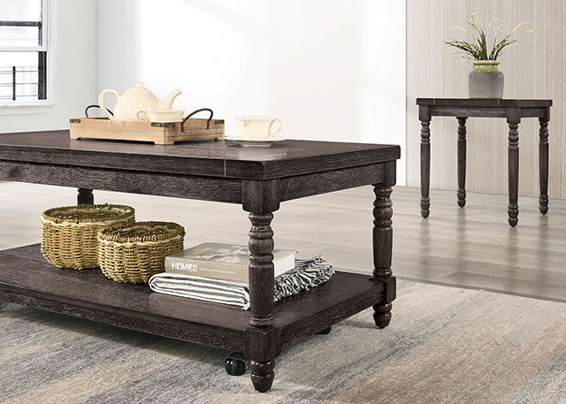 Monango Weathered Gray Coffee Table Set