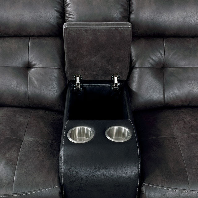 Brooklane Gray/Black Sectional