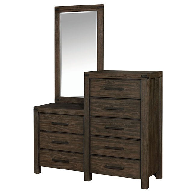 Rexburg 8-Drawer Dresser Mirror