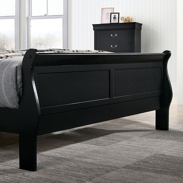 Louis Philippe Black Bed