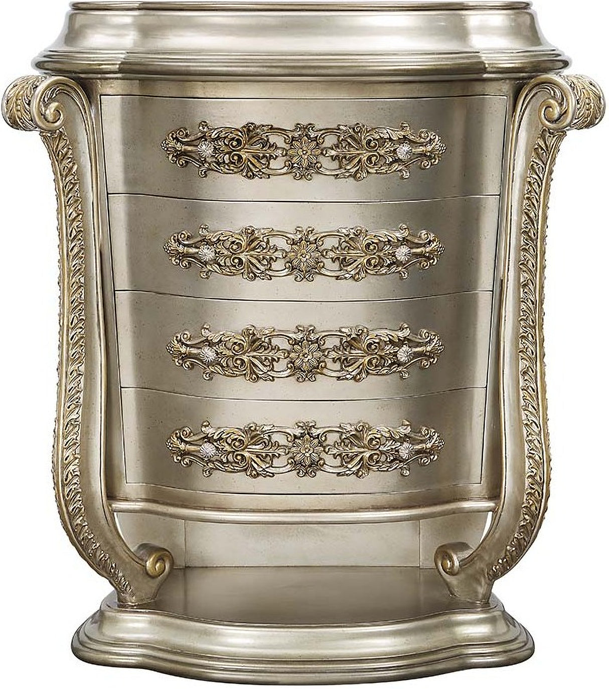 Danae Bedroom Set In Champagne And Gold Finish