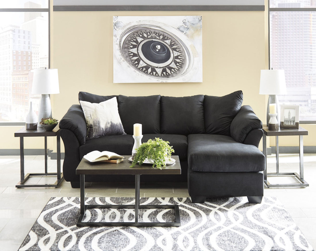 Darcy Black Living Room Set