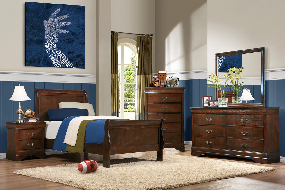 Mayville Brown Cherry Nightstand