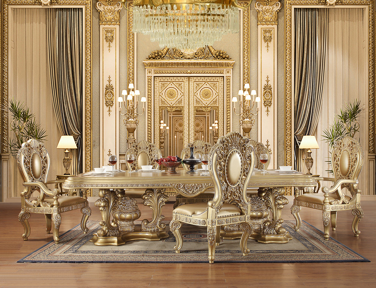 Seville Gold Finish Dinning Table