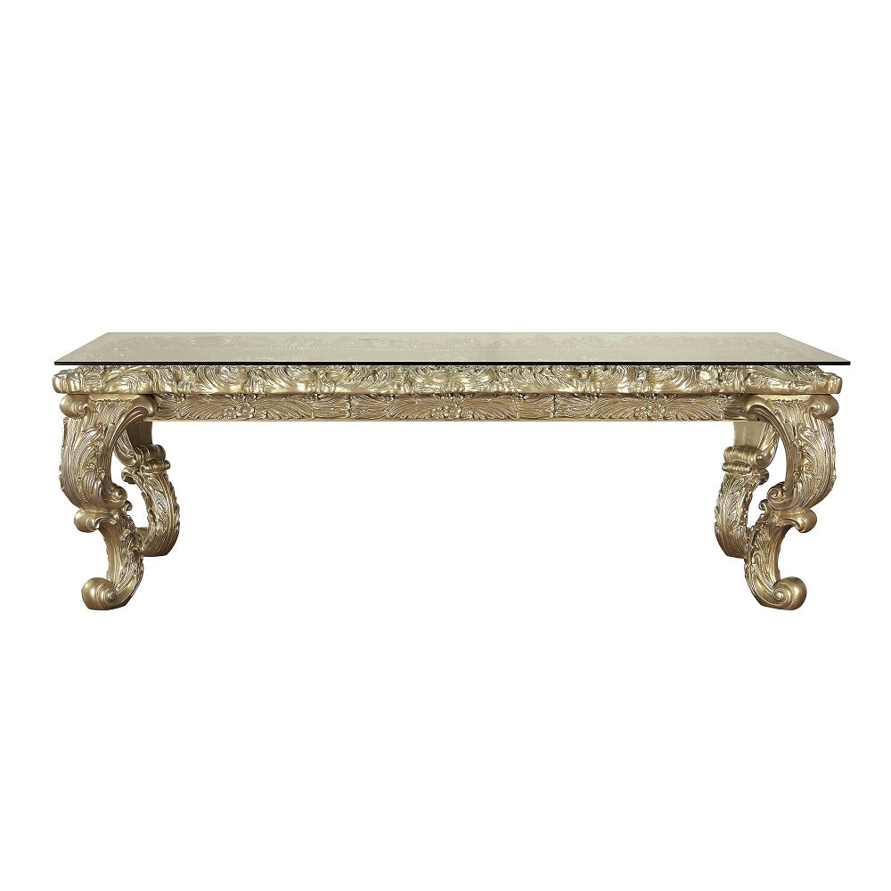 Vatican Champagne Silver Finish Dining Table