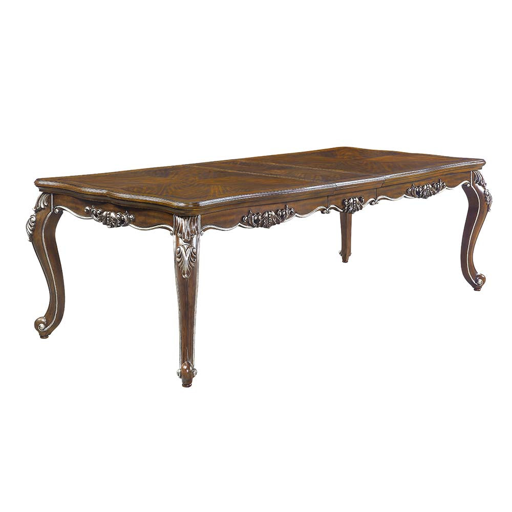 Latisha Antique Oak Finish Dining Table