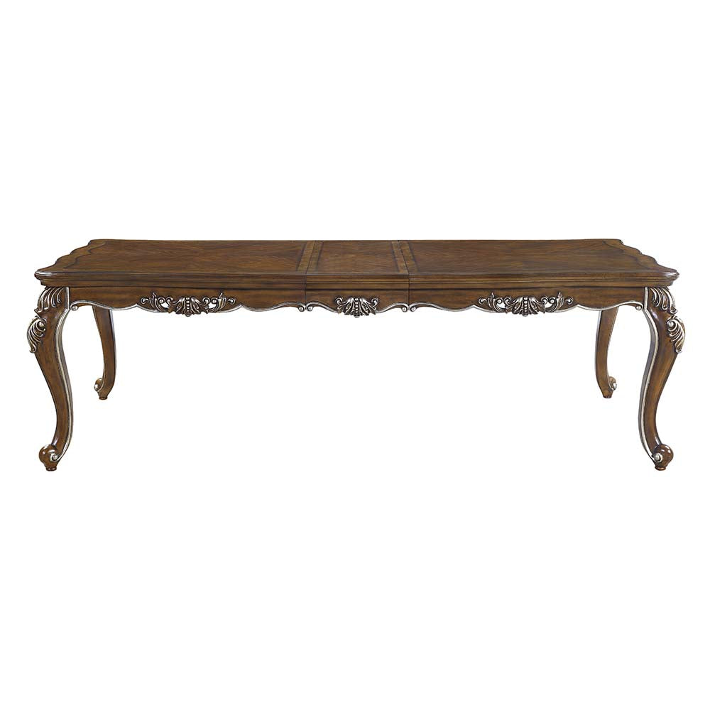 Latisha Antique Oak Finish Dining Table