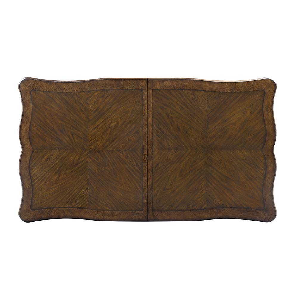 Latisha Antique Oak Finish Dining Table