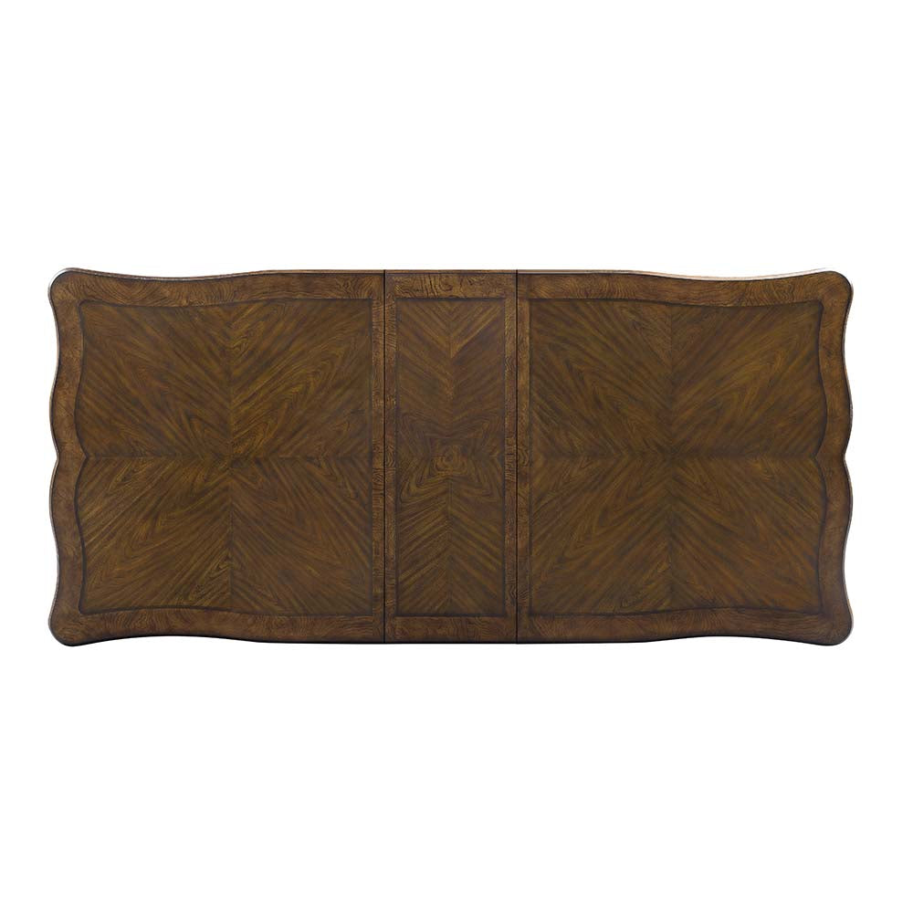 Latisha Antique Oak Finish Dining Table