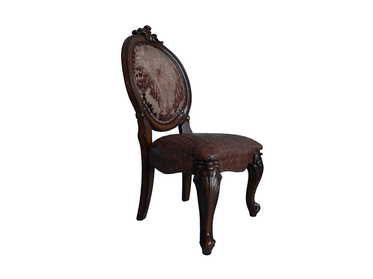 Versailles Cherry Finish Side Chair (Set-2)