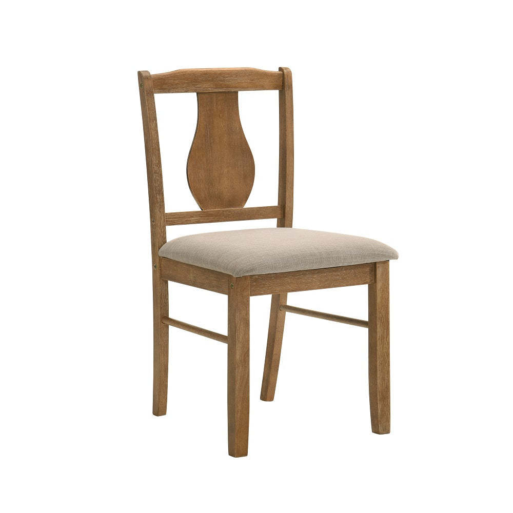 Kayee Weathered Oak Finish 5 Pc Pack Dining Set