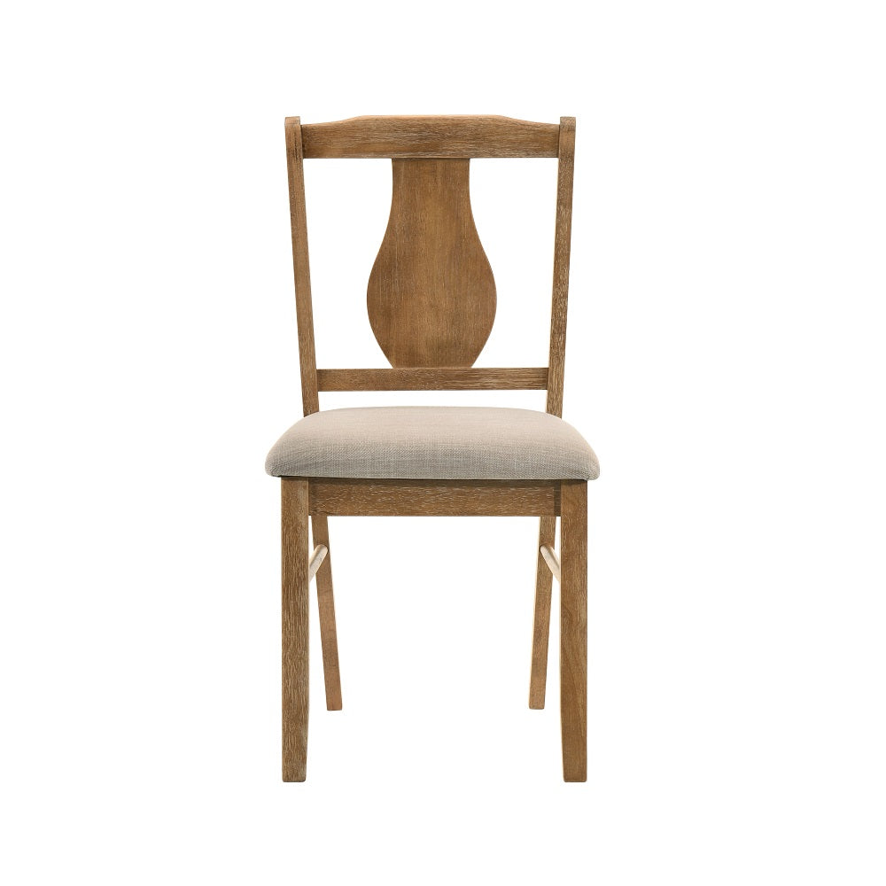 Kayee Weathered Oak Finish 5 Pc Pack Dining Set