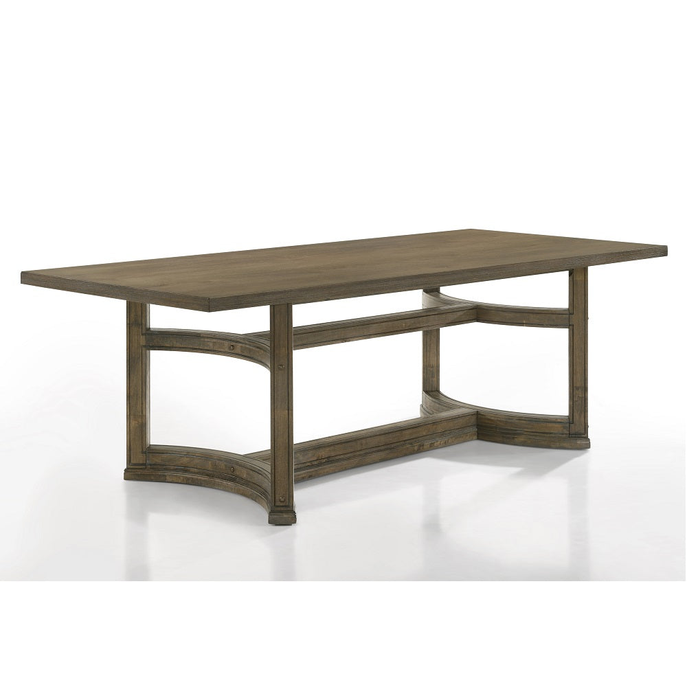 Parfield Weathered Oak Finish Dining Table