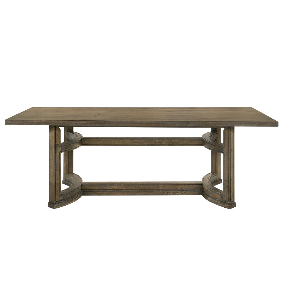 Parfield Weathered Oak Finish Dining Table