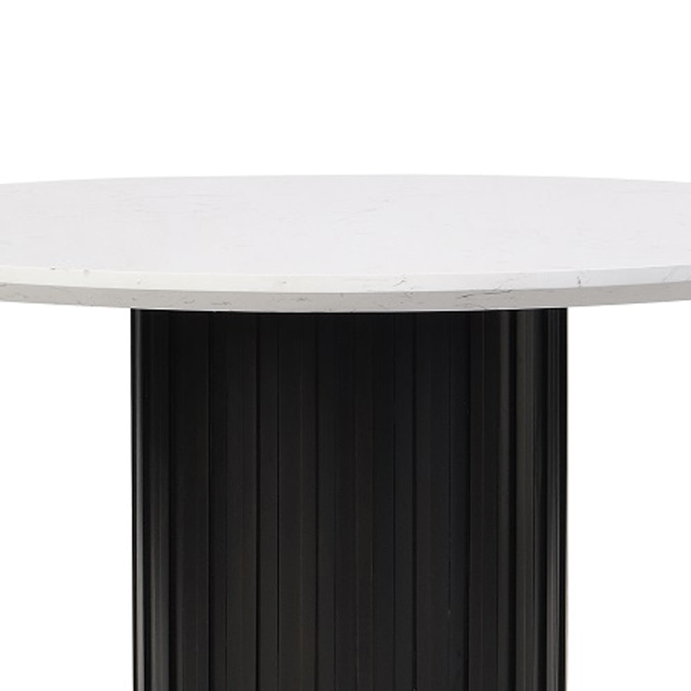 Jaramillo Round Dining Table W/Engineered Marble Top