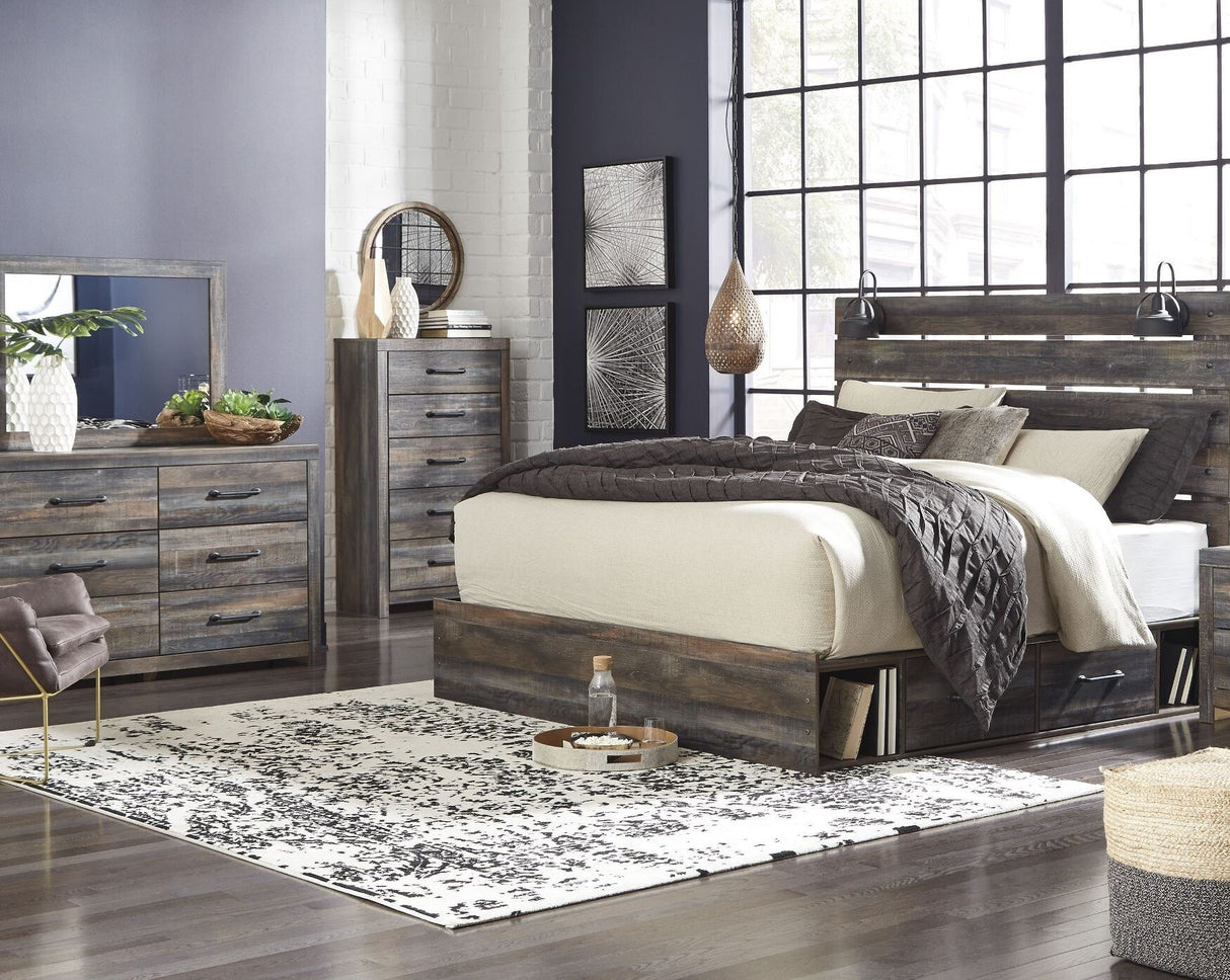 Drystan Multi Panel Bedroom Set With Two Underbed Storage