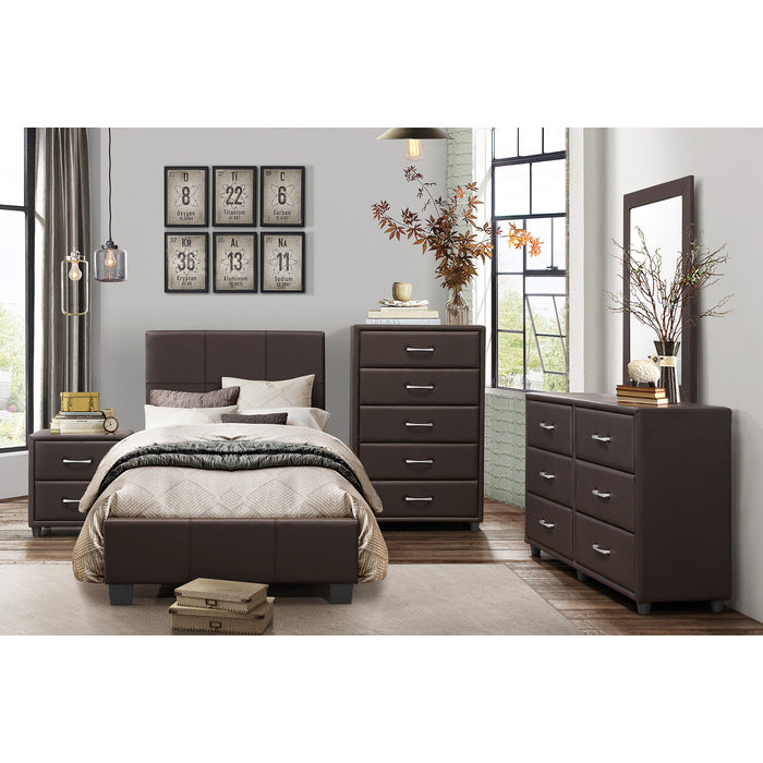 Lorenzi Dark Brown Nightstand
