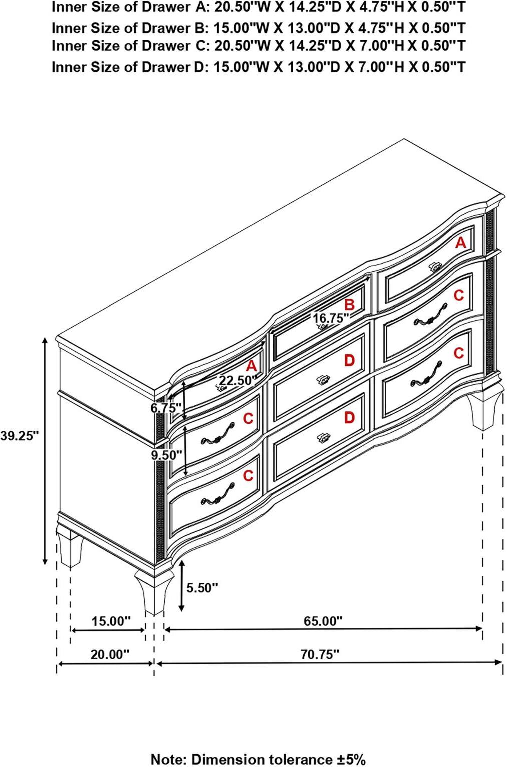 Evangeline Silver And Ivory Tufted Upholstered Platform Bedroom Set