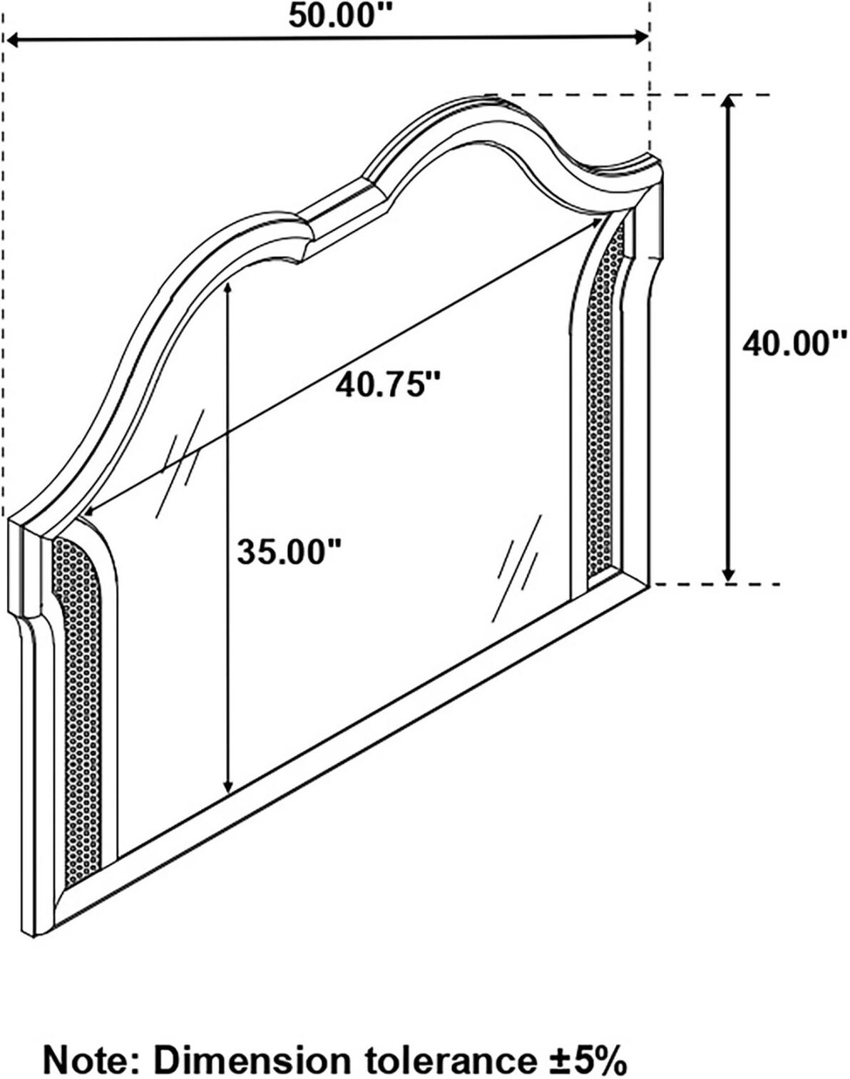 Evangeline Silver And Ivory Tufted Upholstered Platform Bedroom Set
