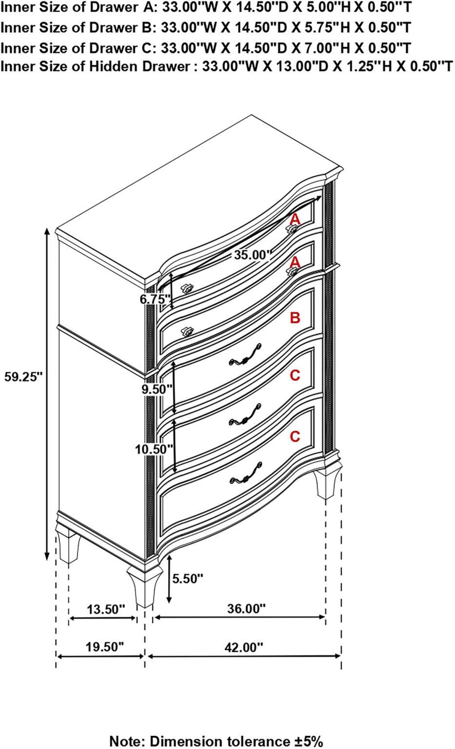Evangeline Silver And Ivory Tufted Upholstered Platform Bedroom Set