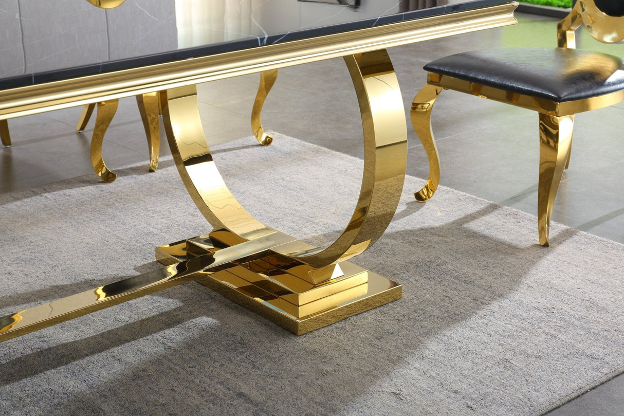 RDT316GMB MARBLE DINING TABLE