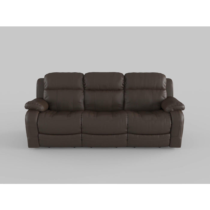 Marille Black Bonded Leather Reclining Sofa