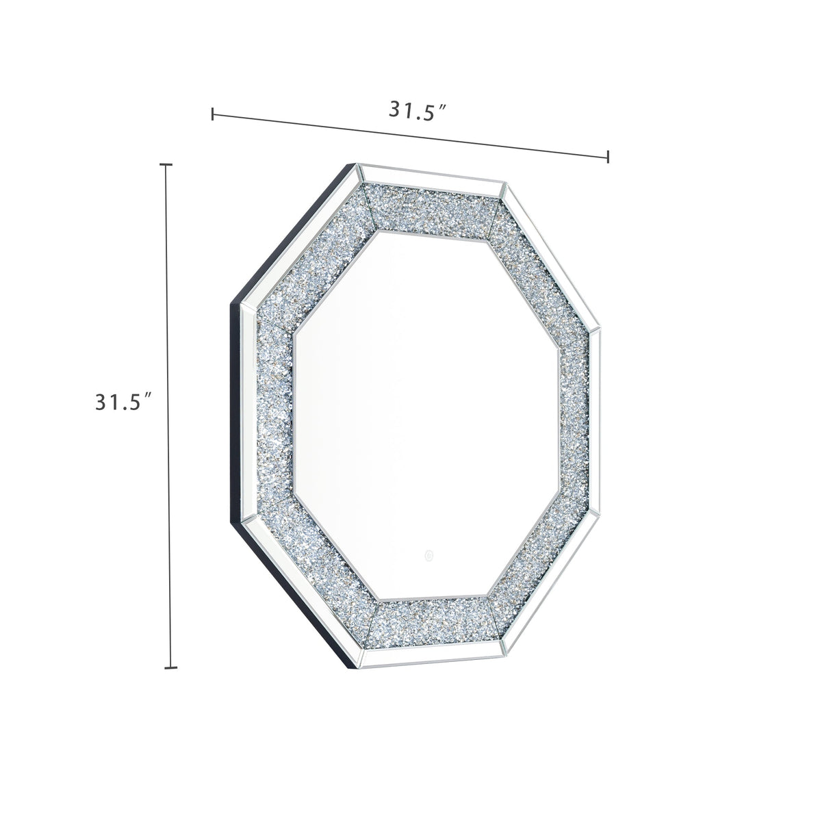 Crushed Diamonds LED Mirrored Console Table