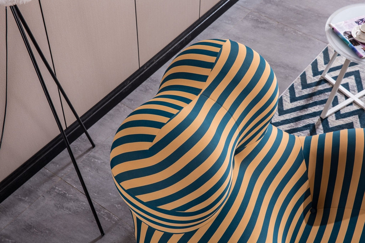 C610 BARREL CHAIR WITH OTTOMAN