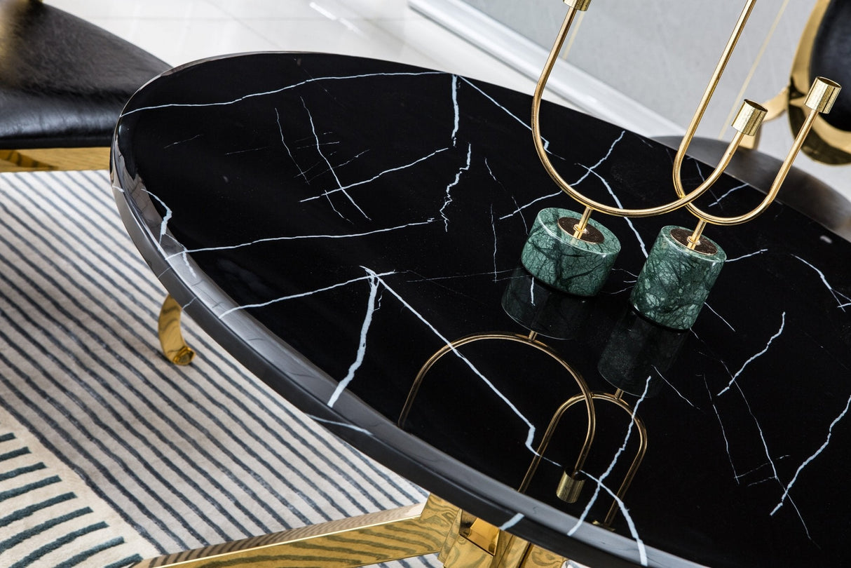 DT205GMB MARBLE DINING TABLE