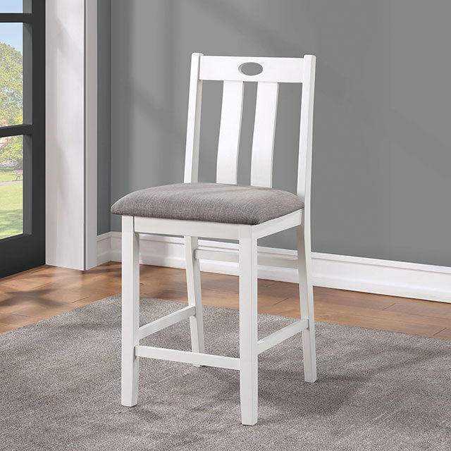 Dunseith White/Gray Dining Set