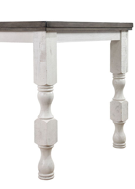 Calabria Antique White/Gray Dining Table