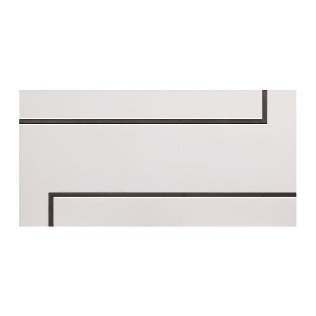 Izar White/Gun Metal Coffee Table