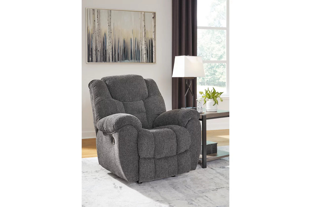 Foreside Living Room Set In Charcoal