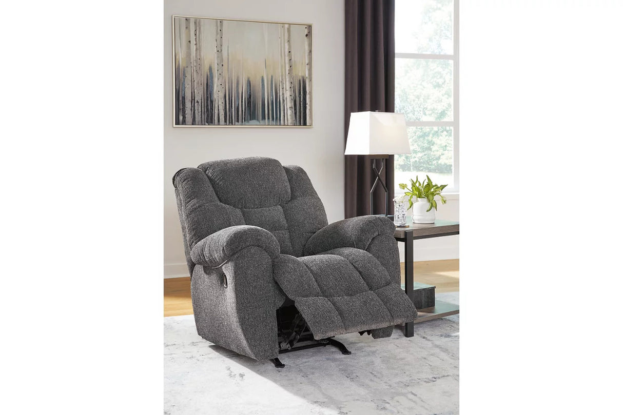 Foreside Living Room Set In Charcoal