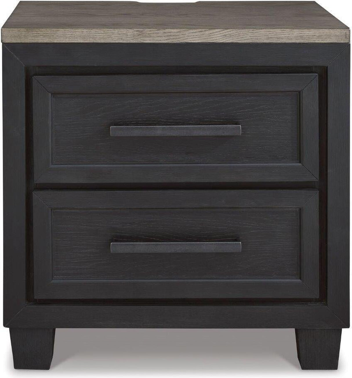 Foyland Black And Brown Panel Storage Bedroom Set