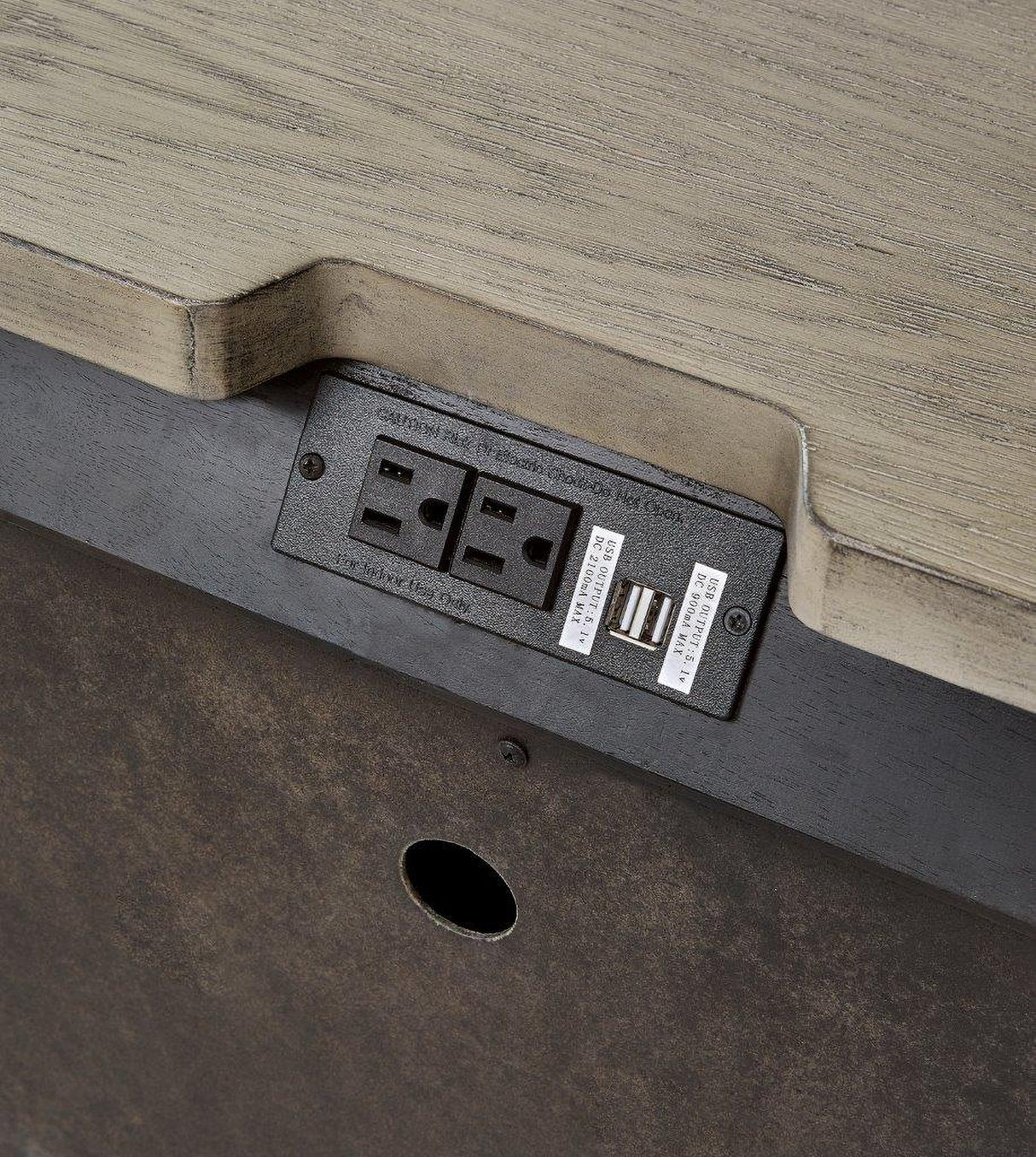 Foyland Black And Brown Panel Storage Bedroom Set