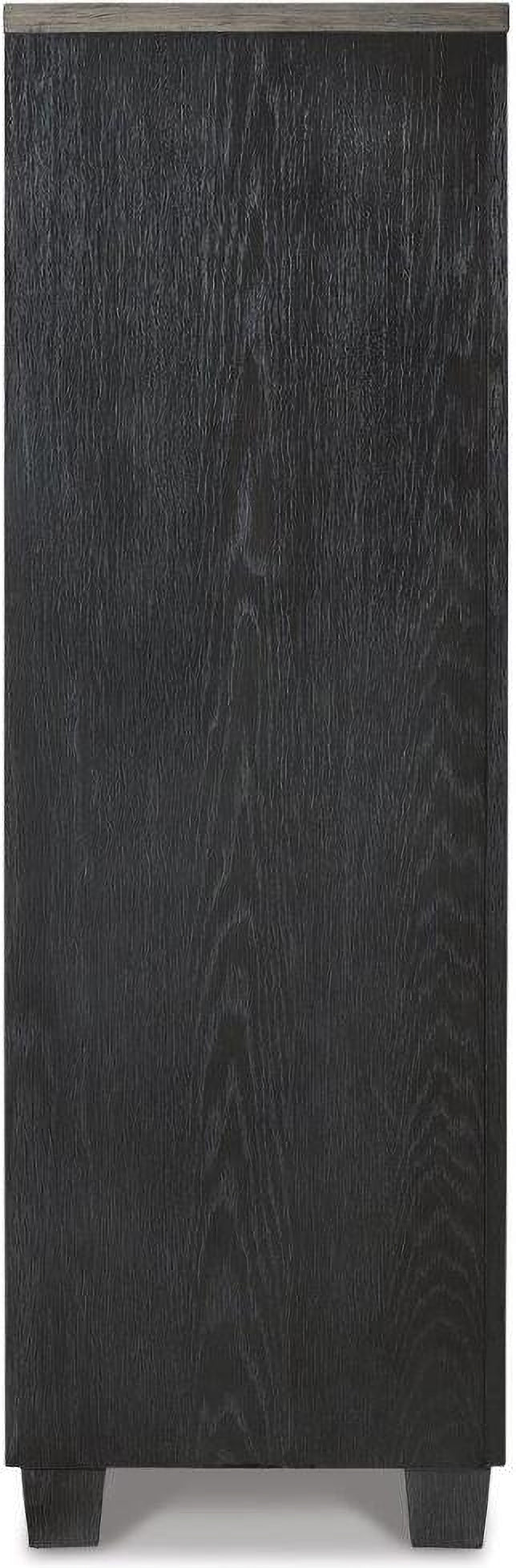 Foyland Black And Brown Panel Storage Bedroom Set