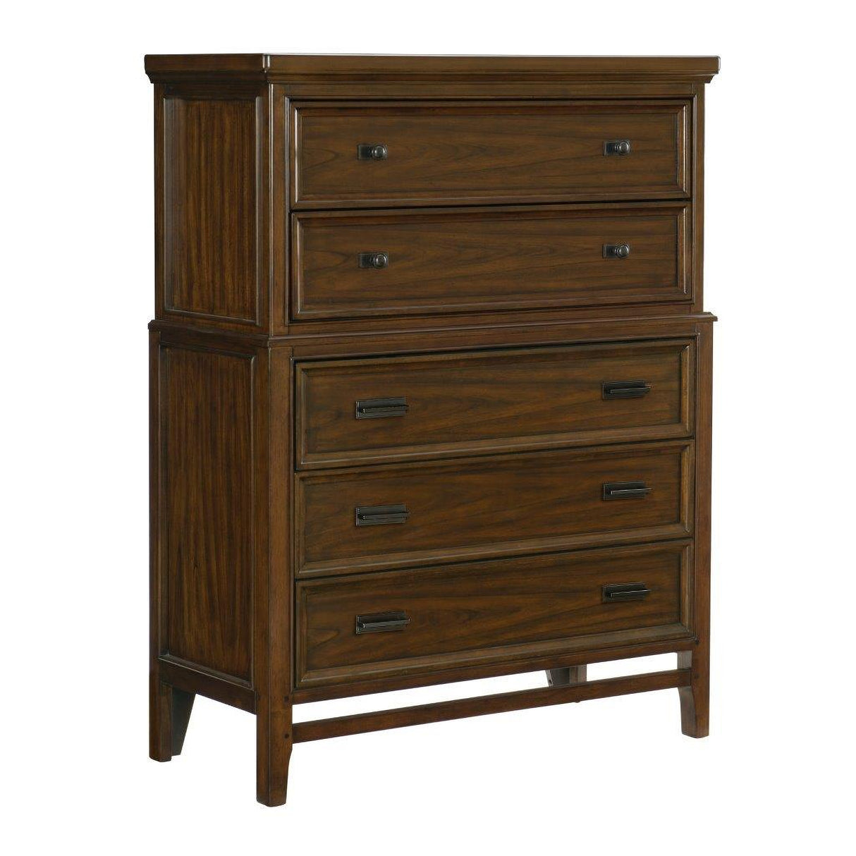Frazier Brown Cherry Storage Platform Bedroom Set