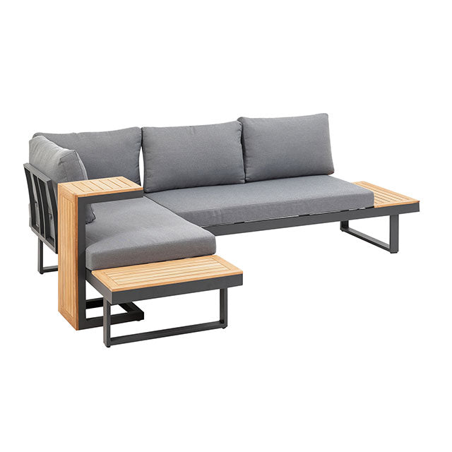 Samara Gun Metal/Natural/Gray Sectional