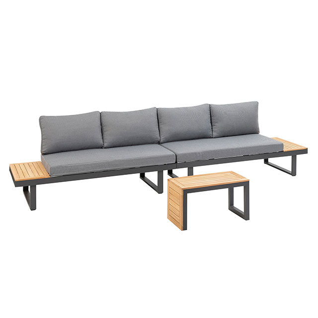 Samara Gun Metal/Natural/Gray Sectional