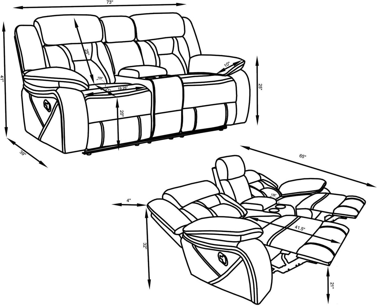 Houston Stone Motion Living Room Set