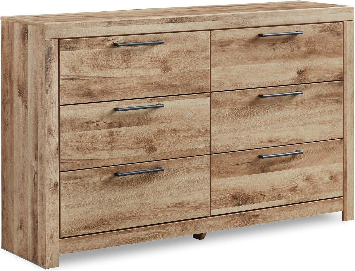 Hyanna Tan Platform Single Side Storage Bedroom Set