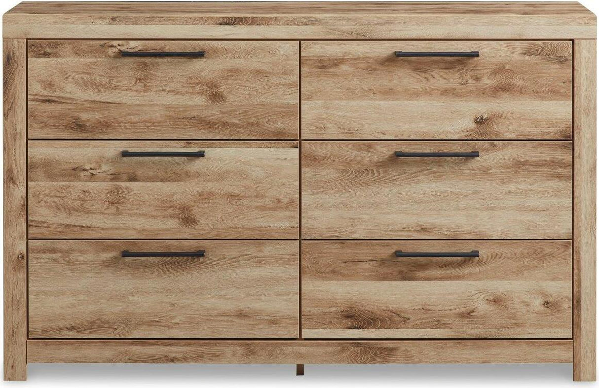 Hyanna Tan Platform Single Side Storage Bedroom Set