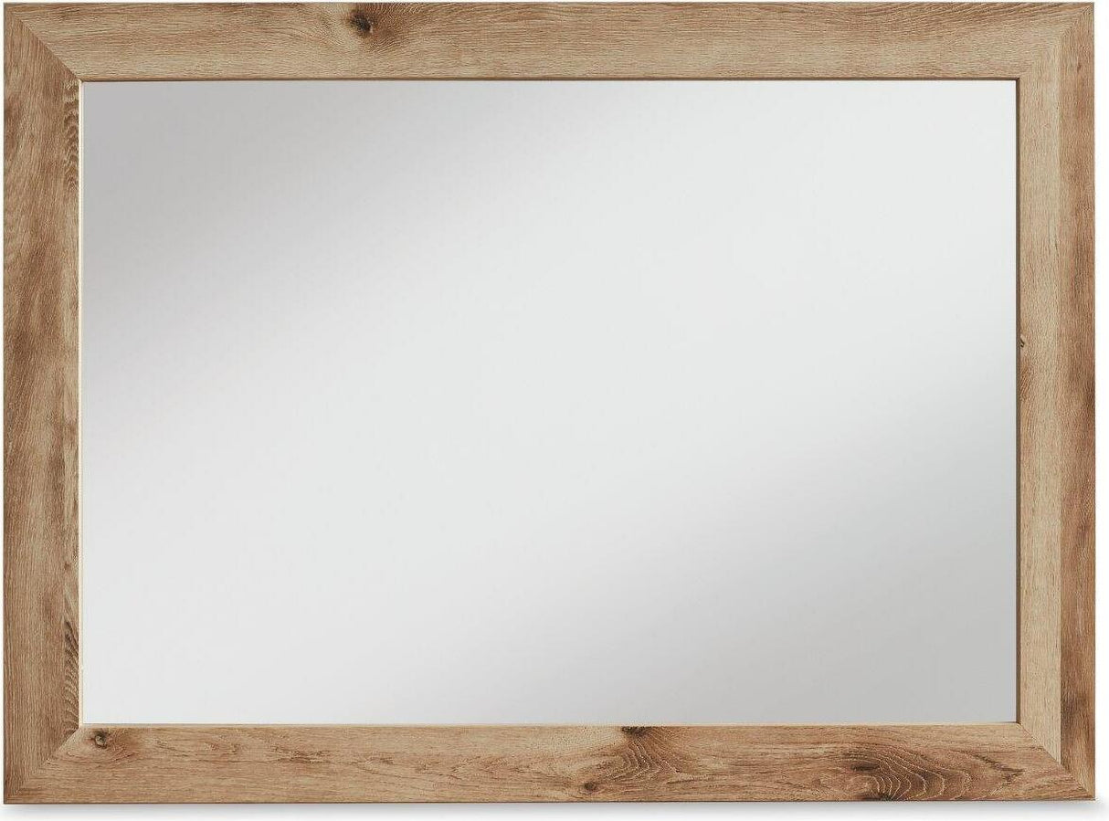 Hyanna Tan Platform Single Side Storage Bedroom Set