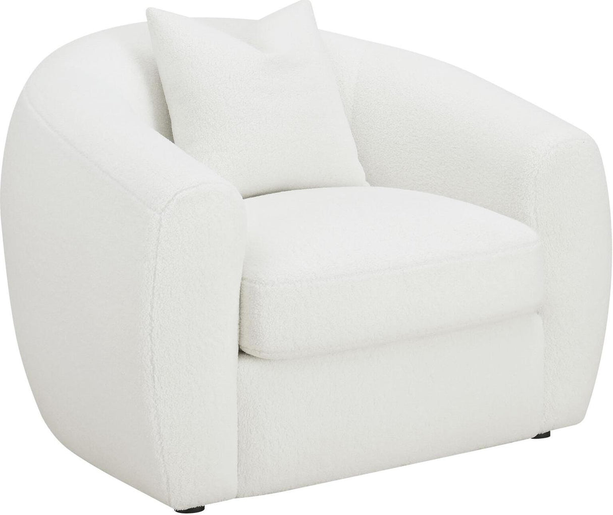 Isabella White Upholstered Living Room Set