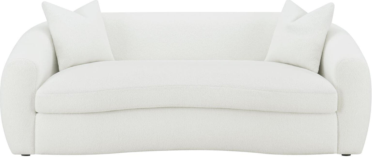 Isabella White Upholstered Living Room Set