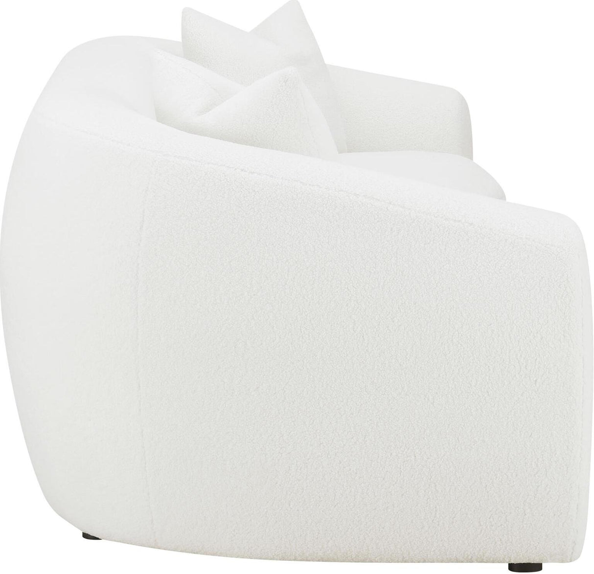 Isabella White Upholstered Living Room Set