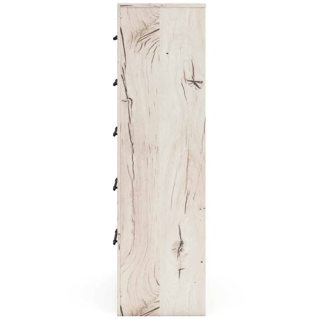 Lawroy Panel Bedroom Set In Light Natural